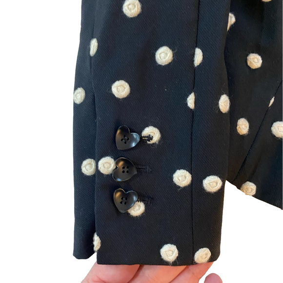 Moschino Cheap And Chic 🤍 XS polka dot Wool short jacket 🤍 wool and silk - Picture 8 of 16